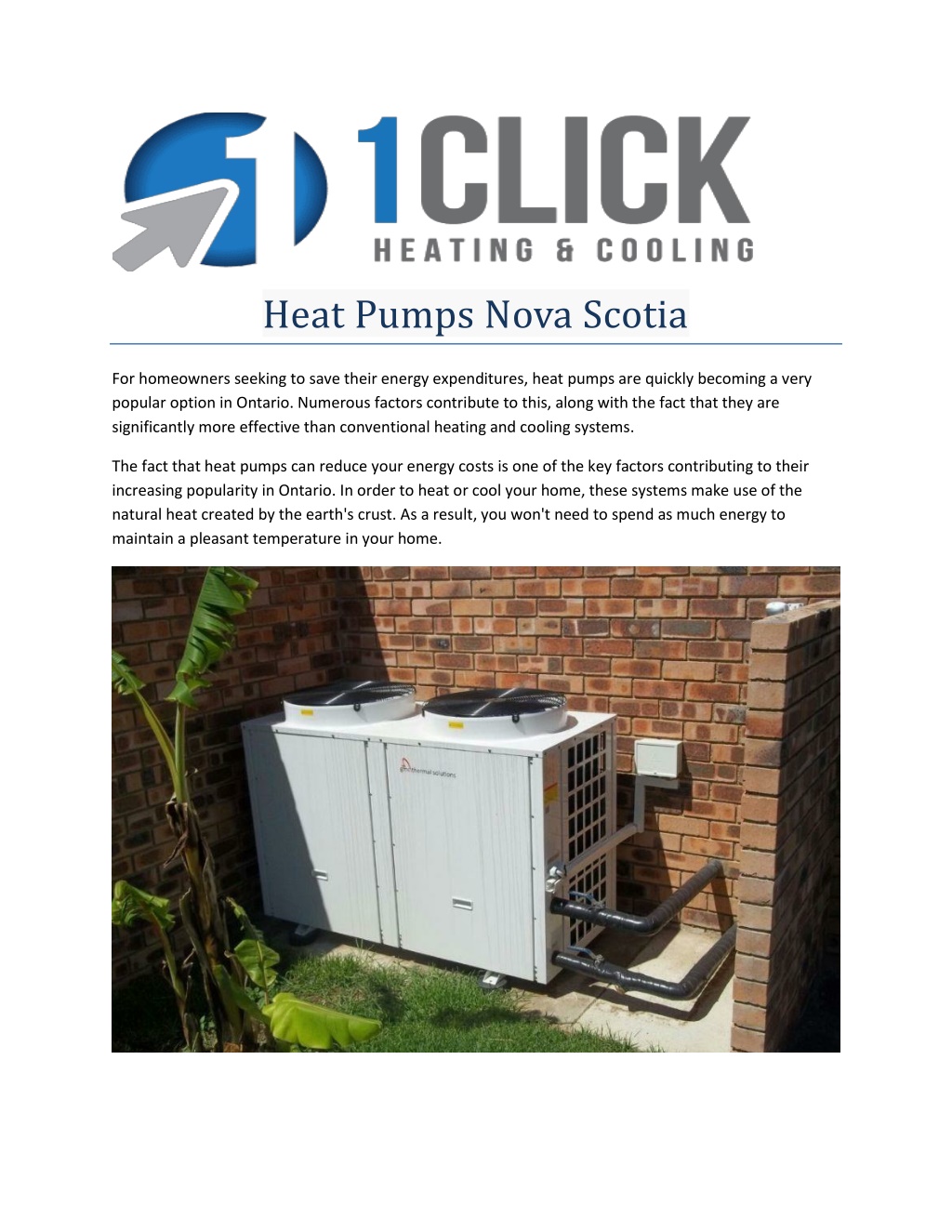 PPT - Heat Pumps Nova Scotia PowerPoint Presentation, Free Download ...