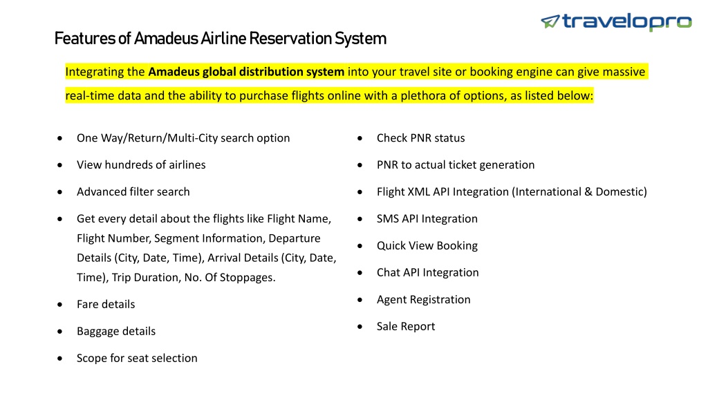 PPT - Amadeus Airline Reservation System PowerPoint Presentation, Free ...