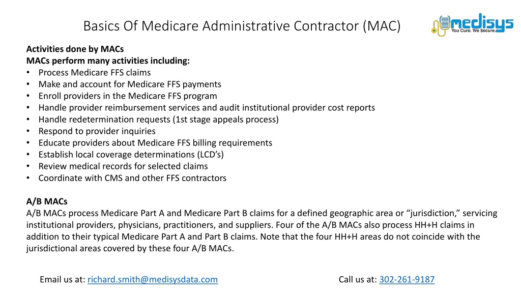 PPT - Basics Of Medicare Administrative Contractor (MAC) PowerPoint ...