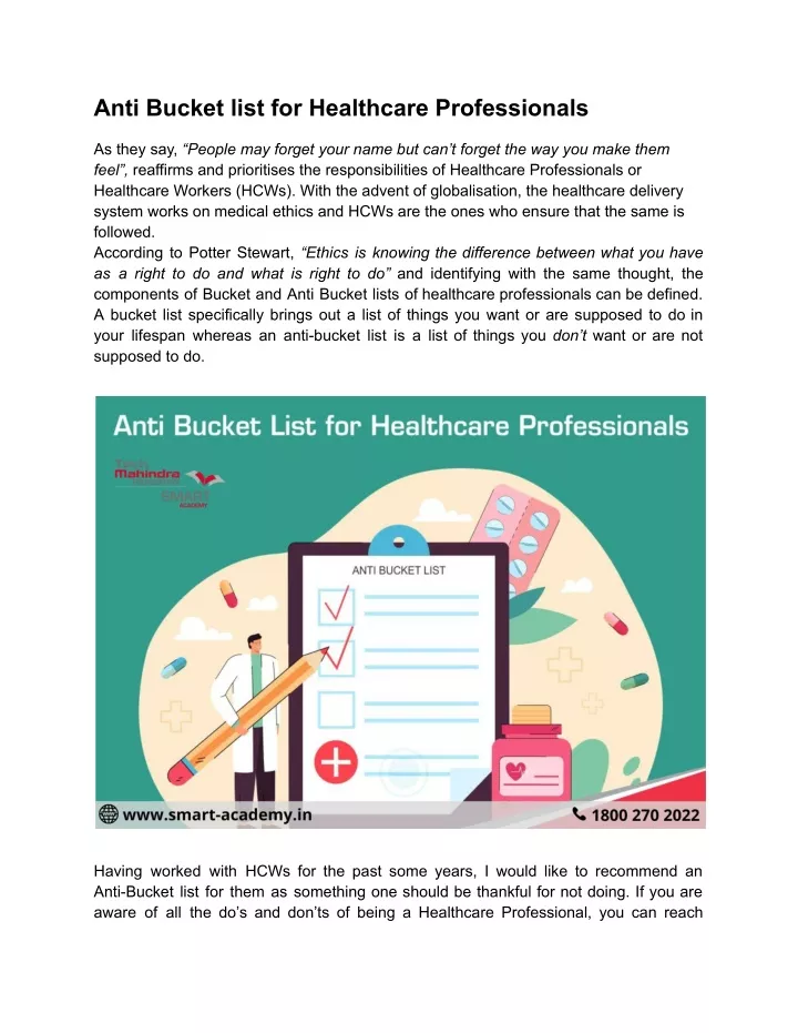 ppt-anti-bucket-list-for-healthcare-professionals-powerpoint