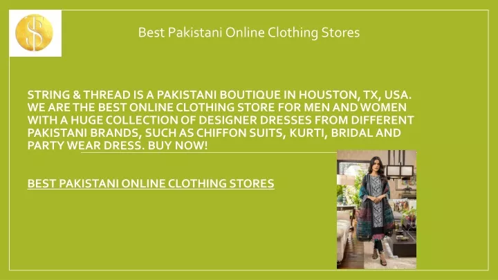 PPT - Best Pakistani Online Clothing Stores String & Thread PowerPoint Presentation - ID:11427966