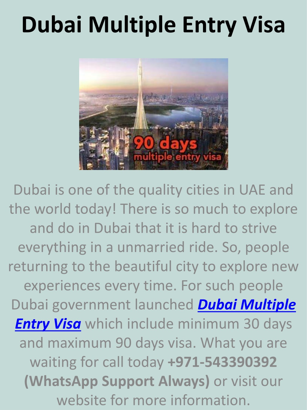 PPT - Apply For A Dubai Visa Online PowerPoint Presentation, Free ...