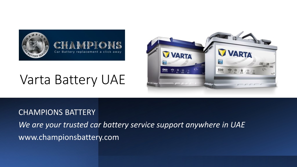 PPT - Varta Battery UAE_ PowerPoint Presentation, Free Download - ID ...