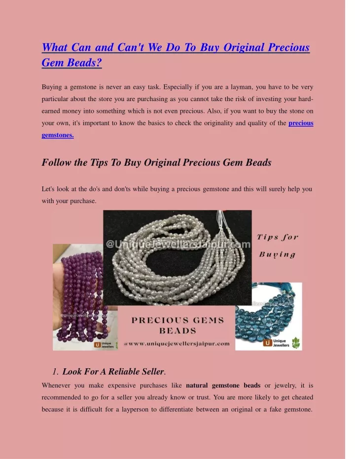 ppt-what-we-can-and-can-t-do-to-buy-original-precious-gem-beads