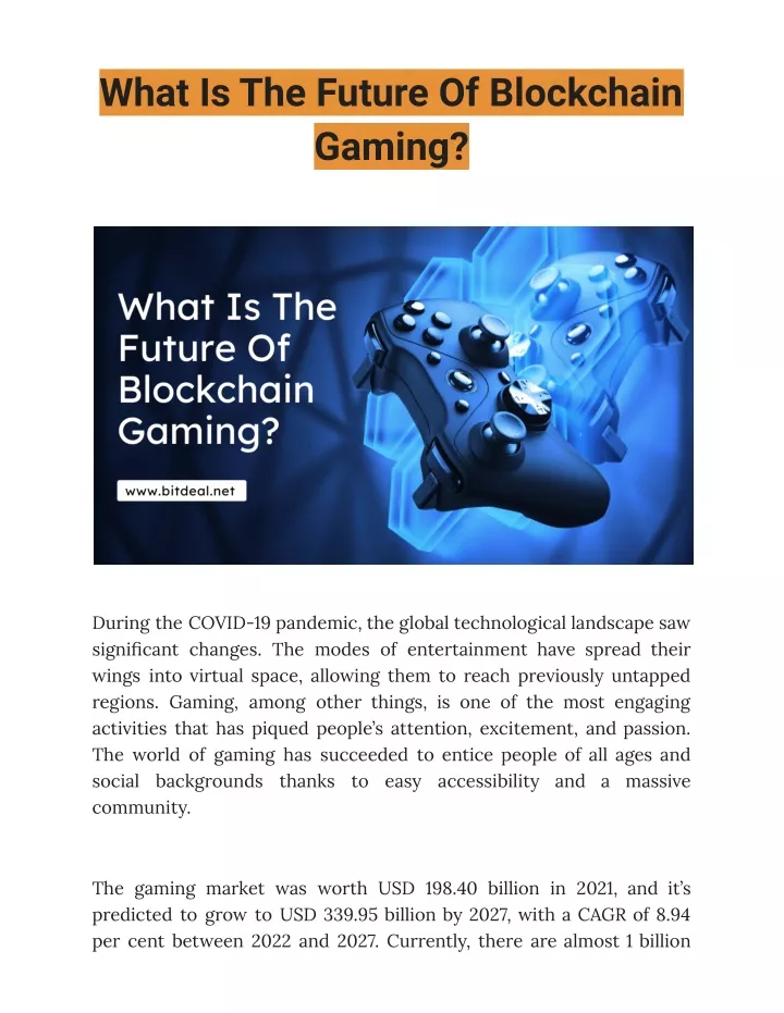 future of blockchain gaming