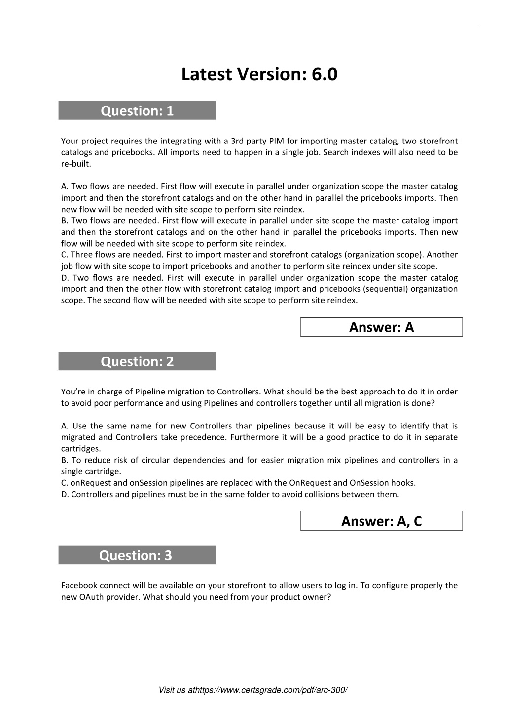 ARC-300 Reliable Exam Testking