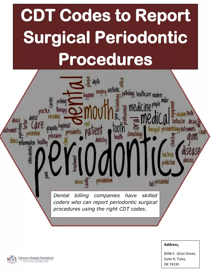 PPT CDT Codes to Report Surgical Periodontic Procedures PowerPoint