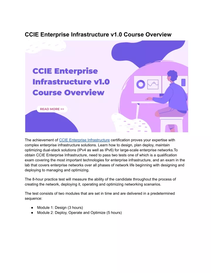 PPT - CCIE Enterprise Infrastructure v1.0 Course Overview PowerPoint Presentation - ID:11432860