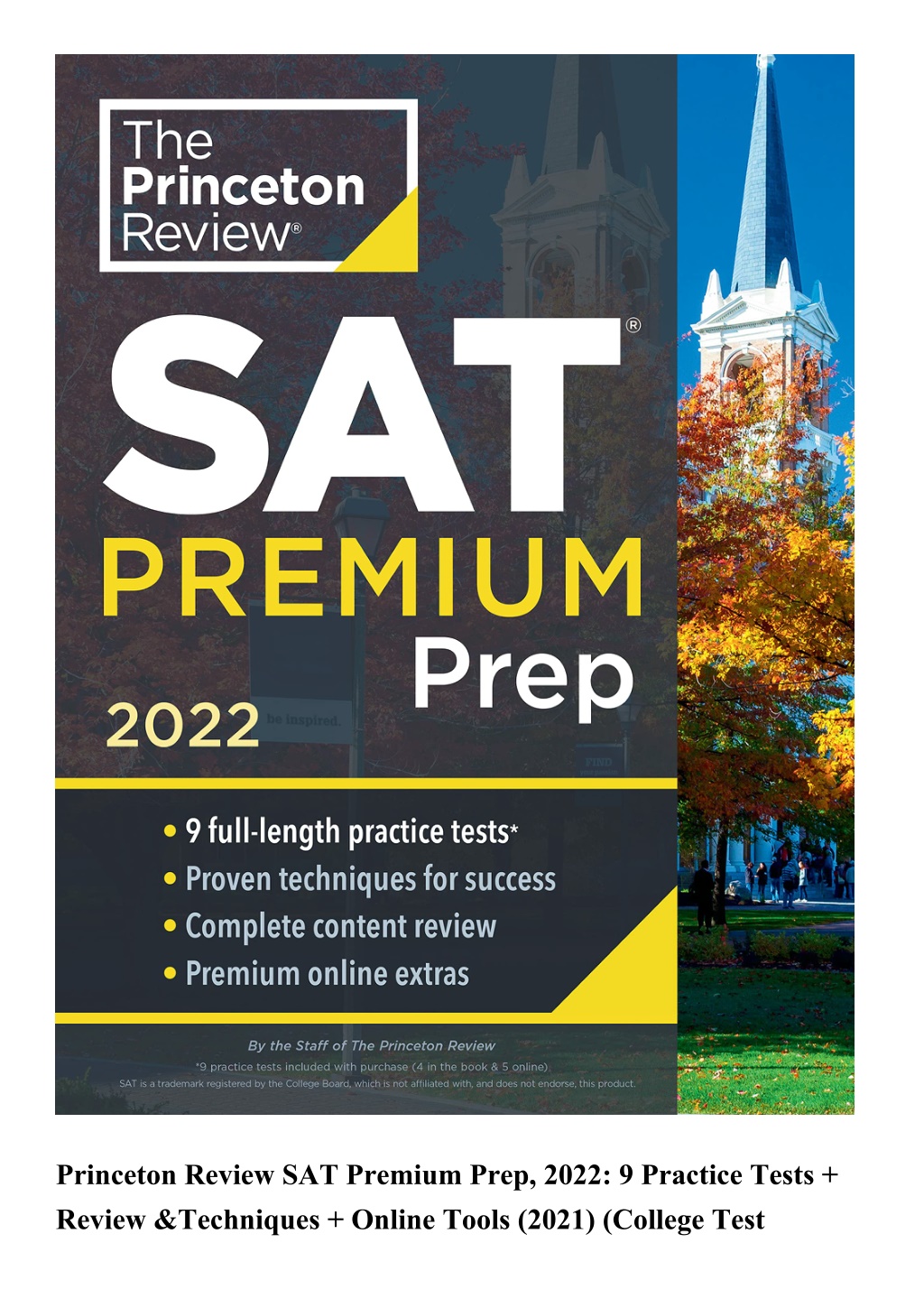 PPT READING Princeton Review SAT Premium Prep 2022 9 Practice Tests