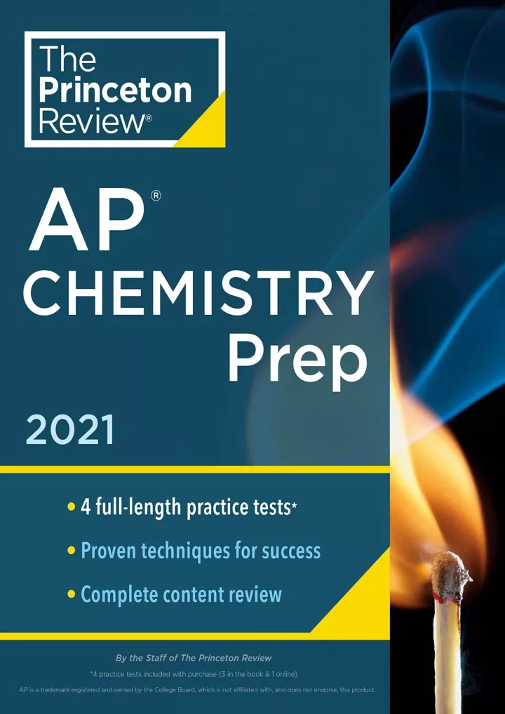 PPT DOWNLOAD Princeton Review AP Chemistry Prep 2021 4 Practice Tests