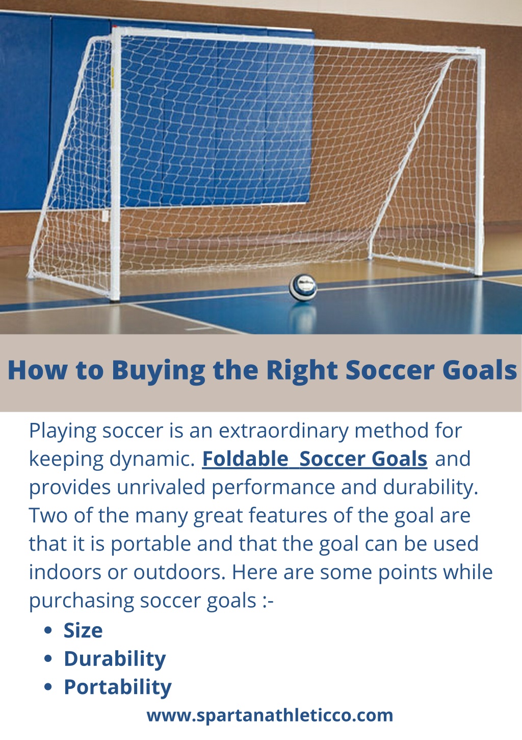 PPT How to Buying the Right Soccer Goals PowerPoint Presentation