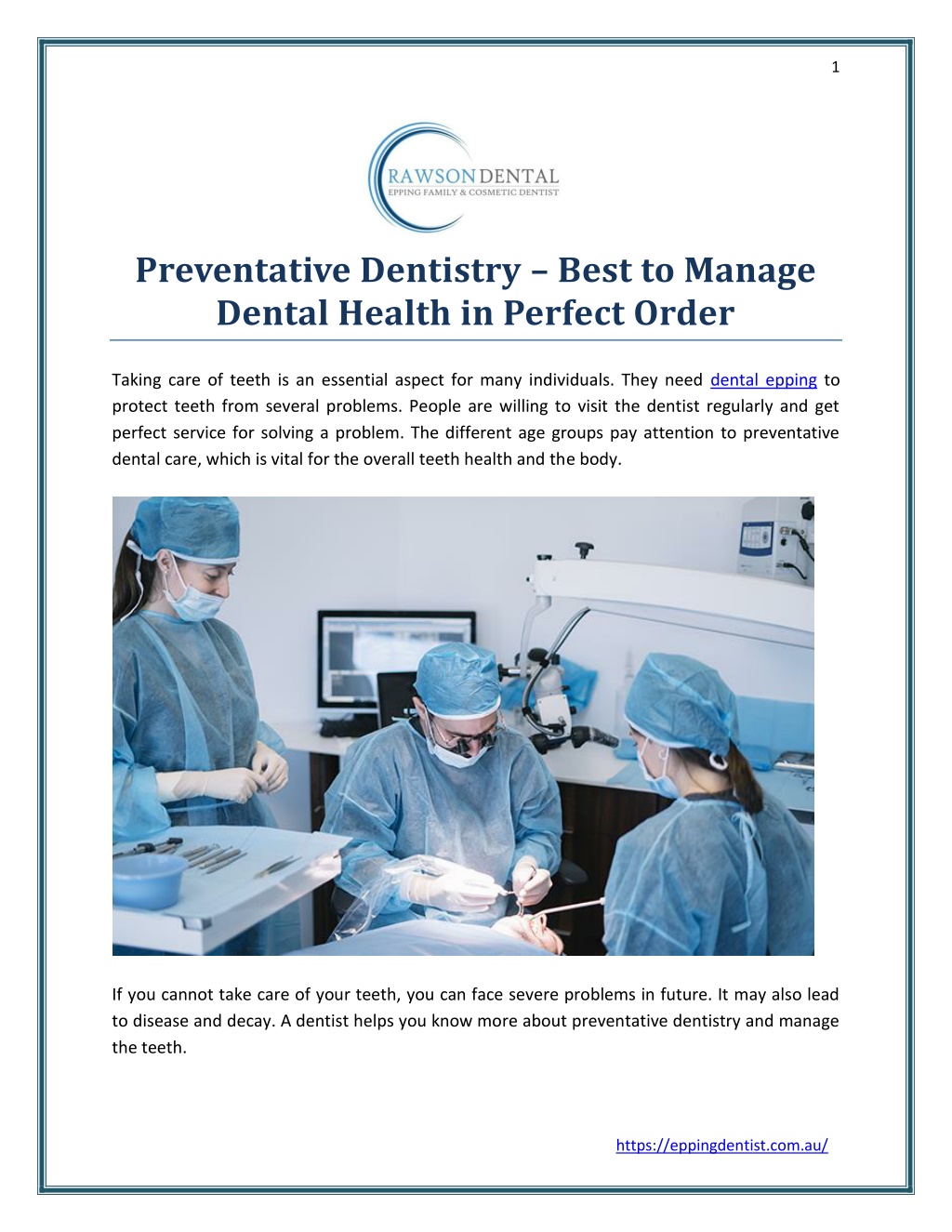 Ppt Preventative Dentistry Best To Manage Dental Health In Perfect Order Powerpoint 3803