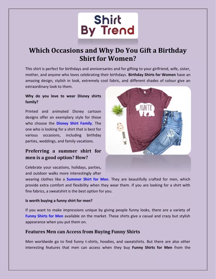 ppt-which-occasions-and-why-do-you-gift-a-birthday-shirt-for-women
