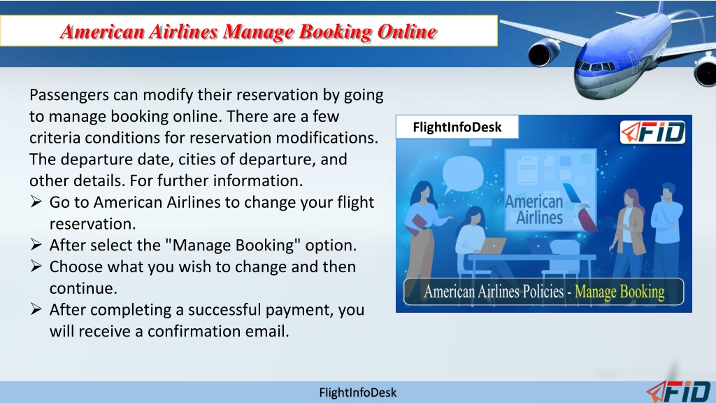 PPT American Airlines Manage Booking PowerPoint Presentation, free