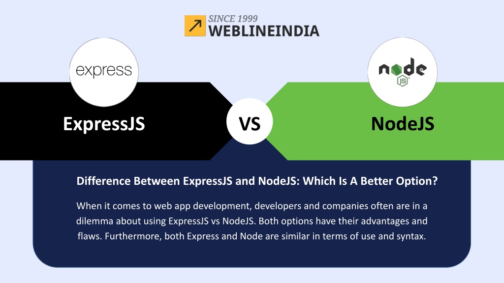 PPT - Difference Between ExpressJS And NodeJS Which Is A Better Option ...