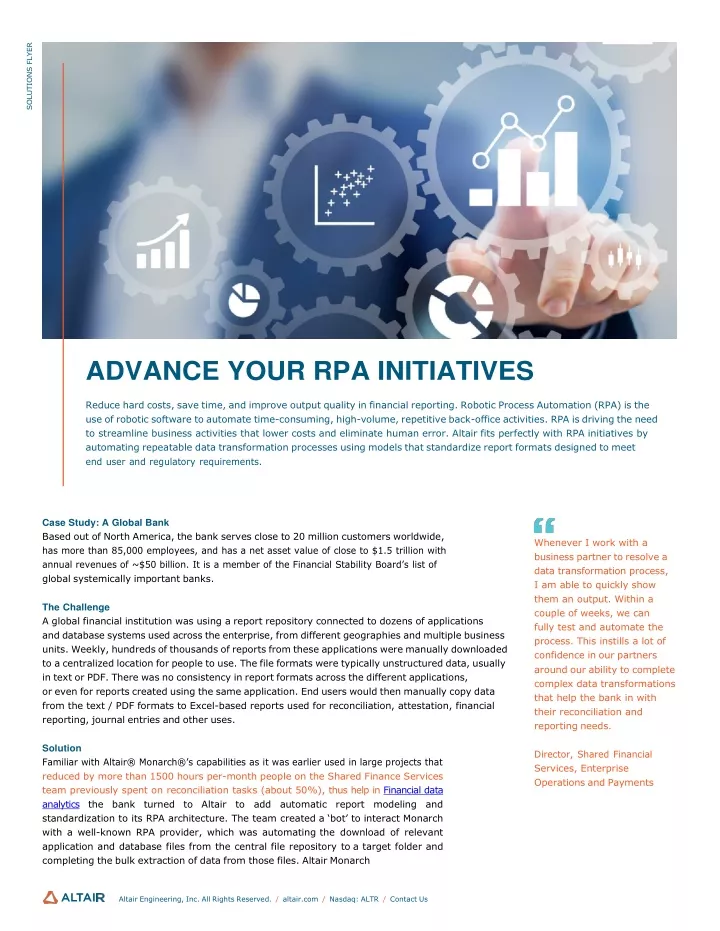 PPT - Advance your RPA Initiatives with Altair Data analytics ...