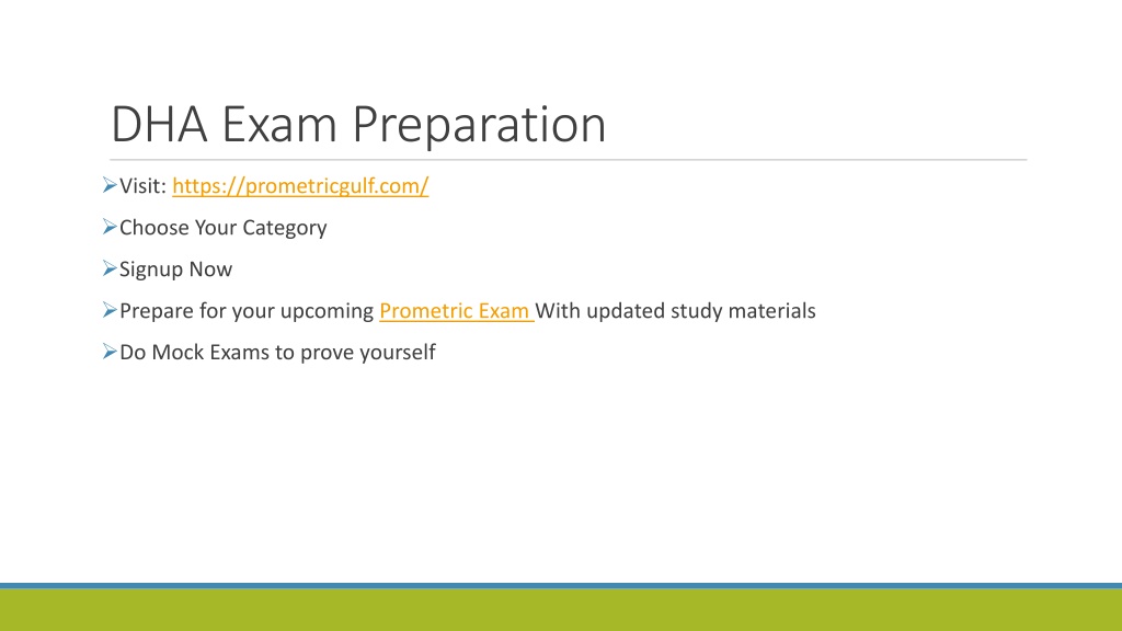 Ppt How To Pass The Dha Exam Easily Prometric Exam Tips Powerpoint Presentation Id11436876 1242