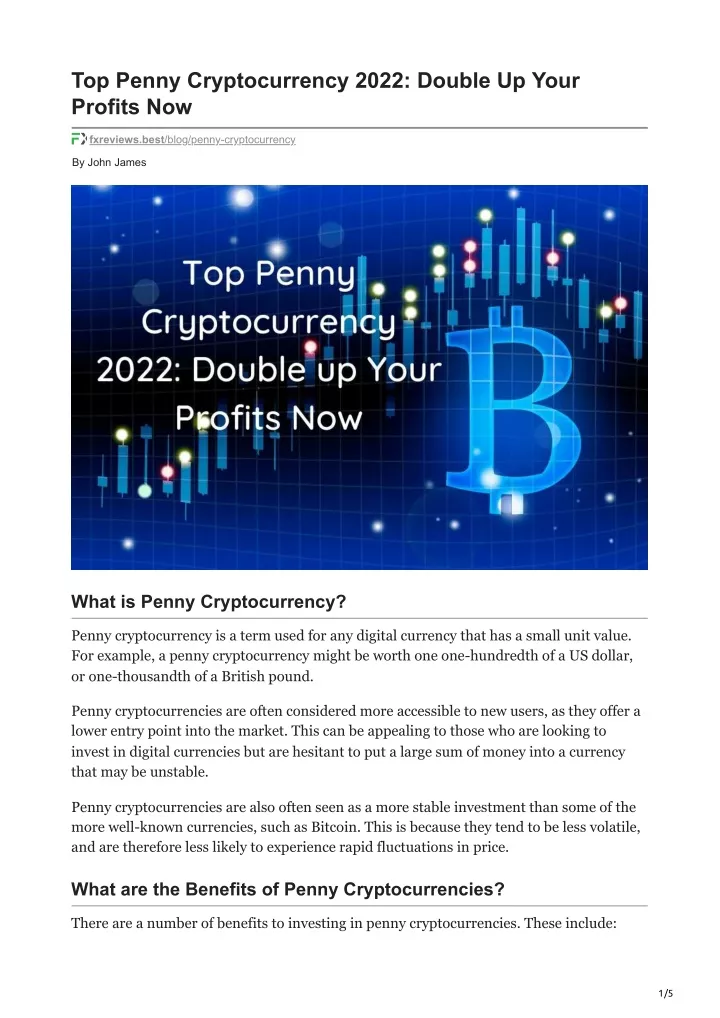best penny crypto for 2022