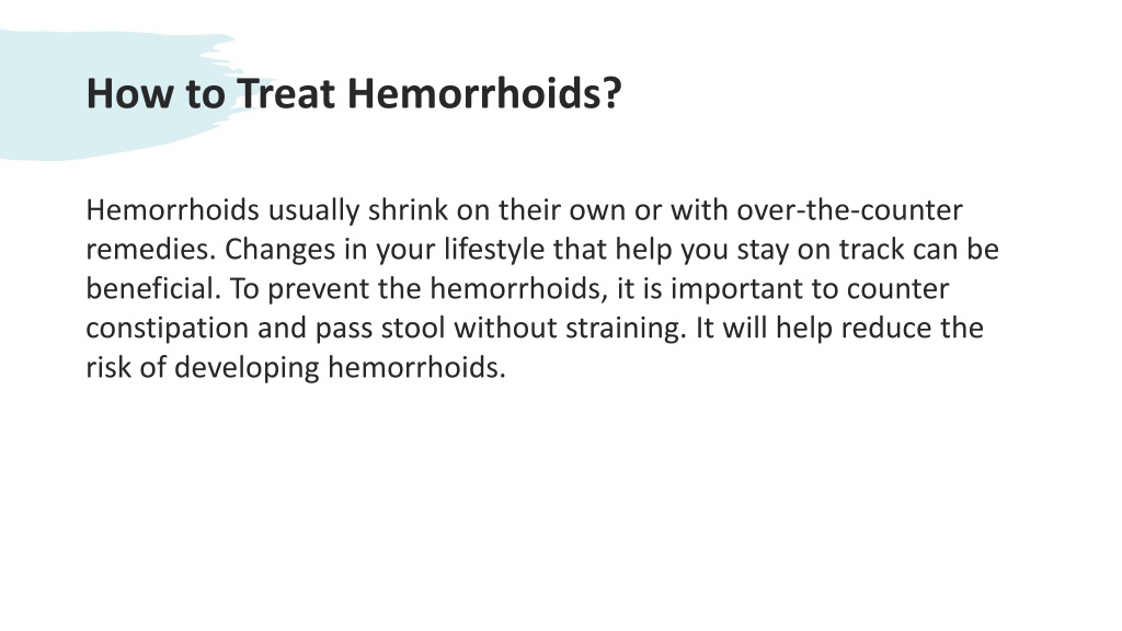 Ppt Hemorrhoids How You Can Treat Them Powerpoint Presentation Free