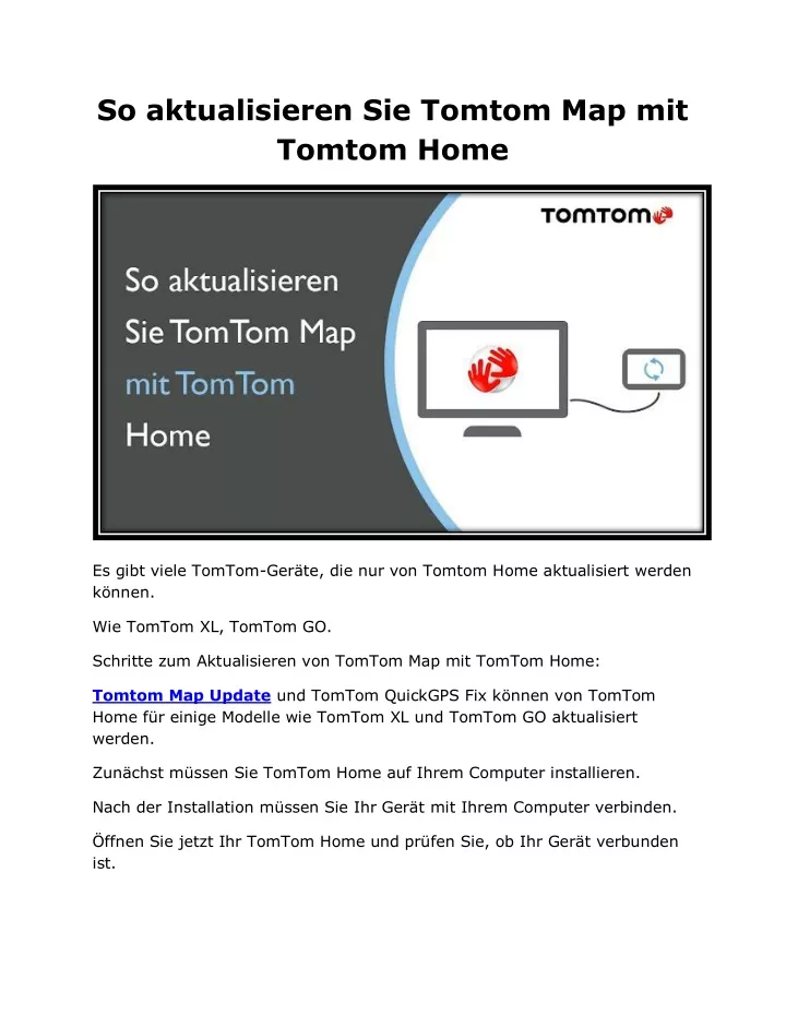 PPT - So aktualisieren Sie Tomtom Map mit Tomtom Home PowerPoint