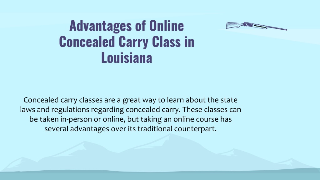 PPT All You Want to Know About Louisiana Concealed Carry Permit PowerPoint Presentation ID