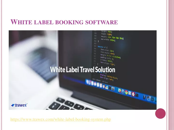PPT White label booking software PowerPoint Presentation, free