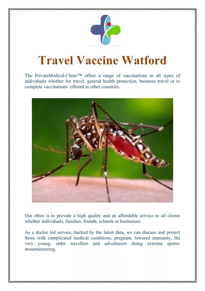 travel vaccine watford n.