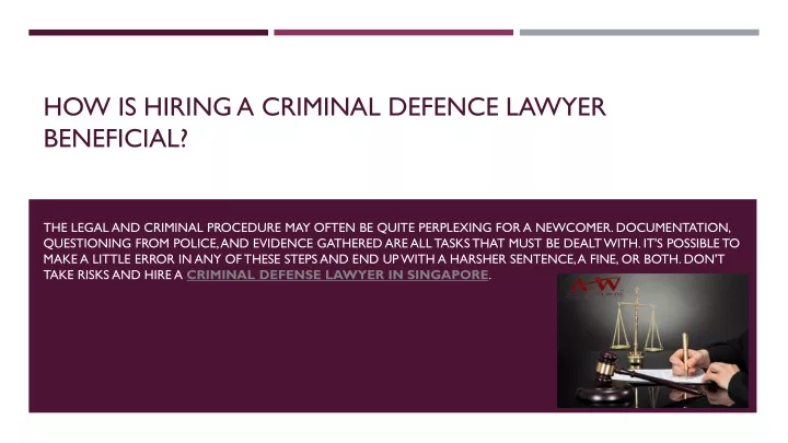 Ppt How Is Hiring A Criminal Defence Lawyer Beneficial Powerpoint Presentation Id11439249 2368