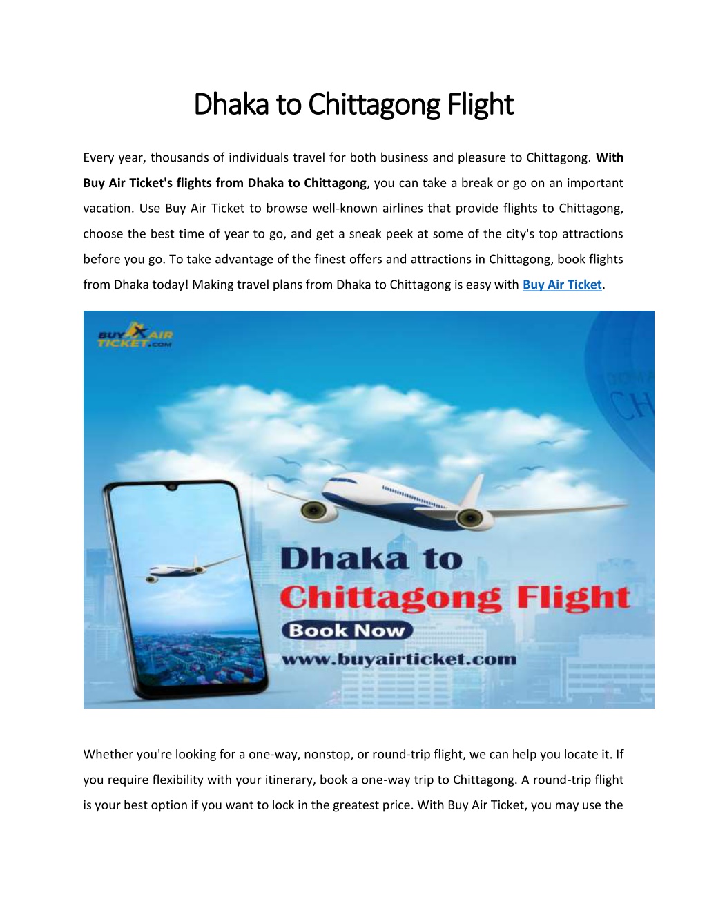 PPT - Dhaka To Chittagong Flight Information PowerPoint Presentation ...