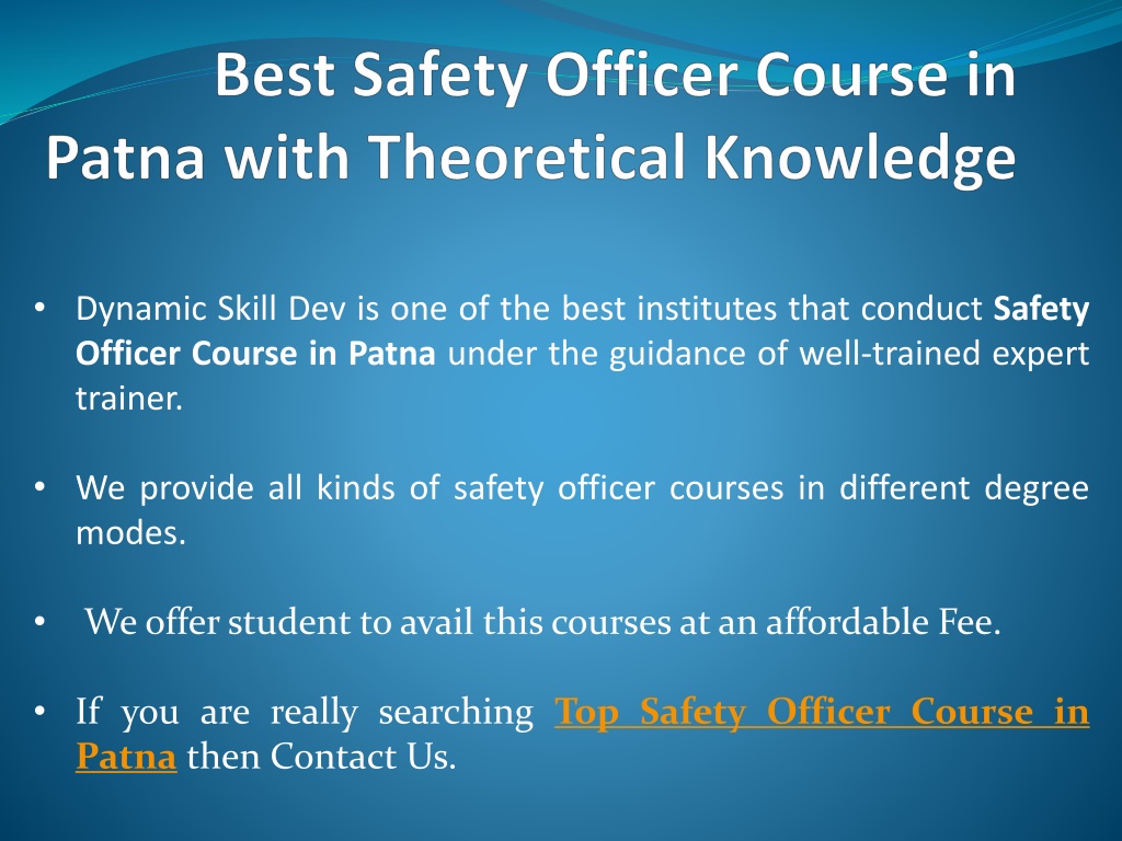 Ppt Best Fire Safety Course In Patna With Best Faculties Powerpoint Presentation Id11439840 