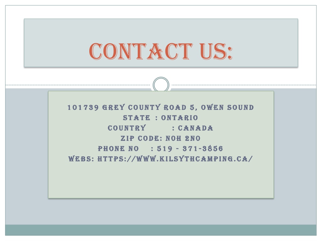 PPT affordable rv parks ontario PowerPoint Presentation, free