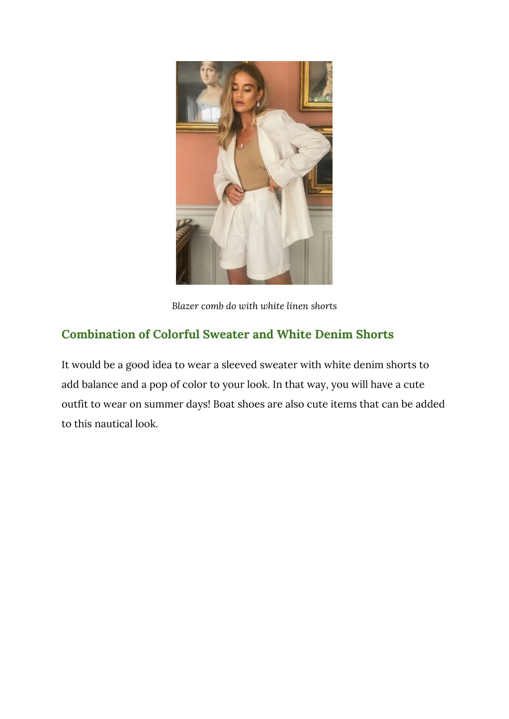 PPT What to Wear With White Shorts? 8 Best Ideas to Put In White