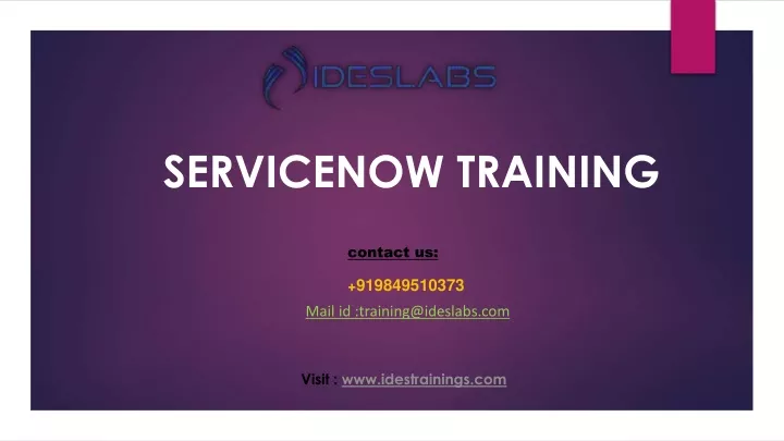 PPT ServiceNow Training PowerPoint Presentation Free Download ID 