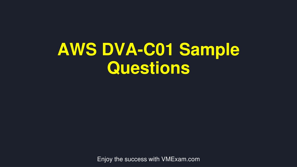 DVA-C01 New Questions