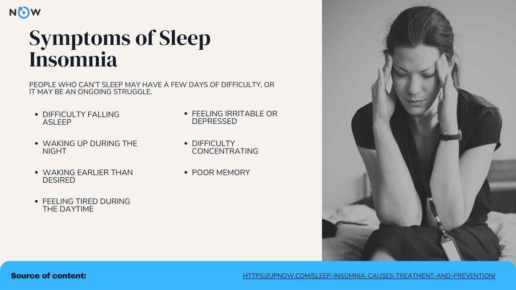 PPT - Sleep Insomnia Causes, Treatment and Prevention PowerPoint ...