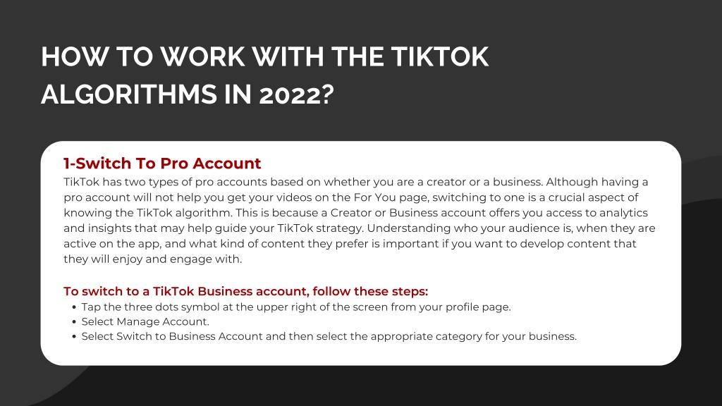 PPT - How Are The TikTok Algorithms Working In 2022 PowerPoint ...