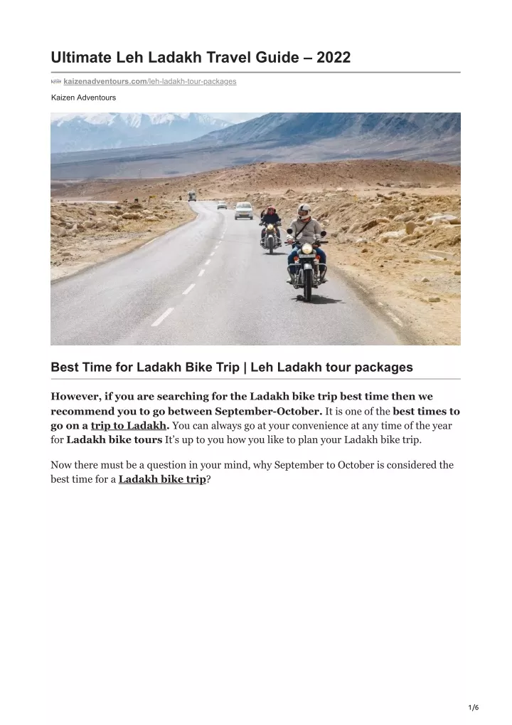 ladakh travel guidelines 2022