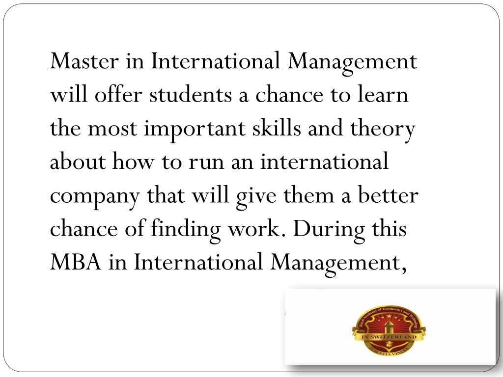 international management master thesis topics