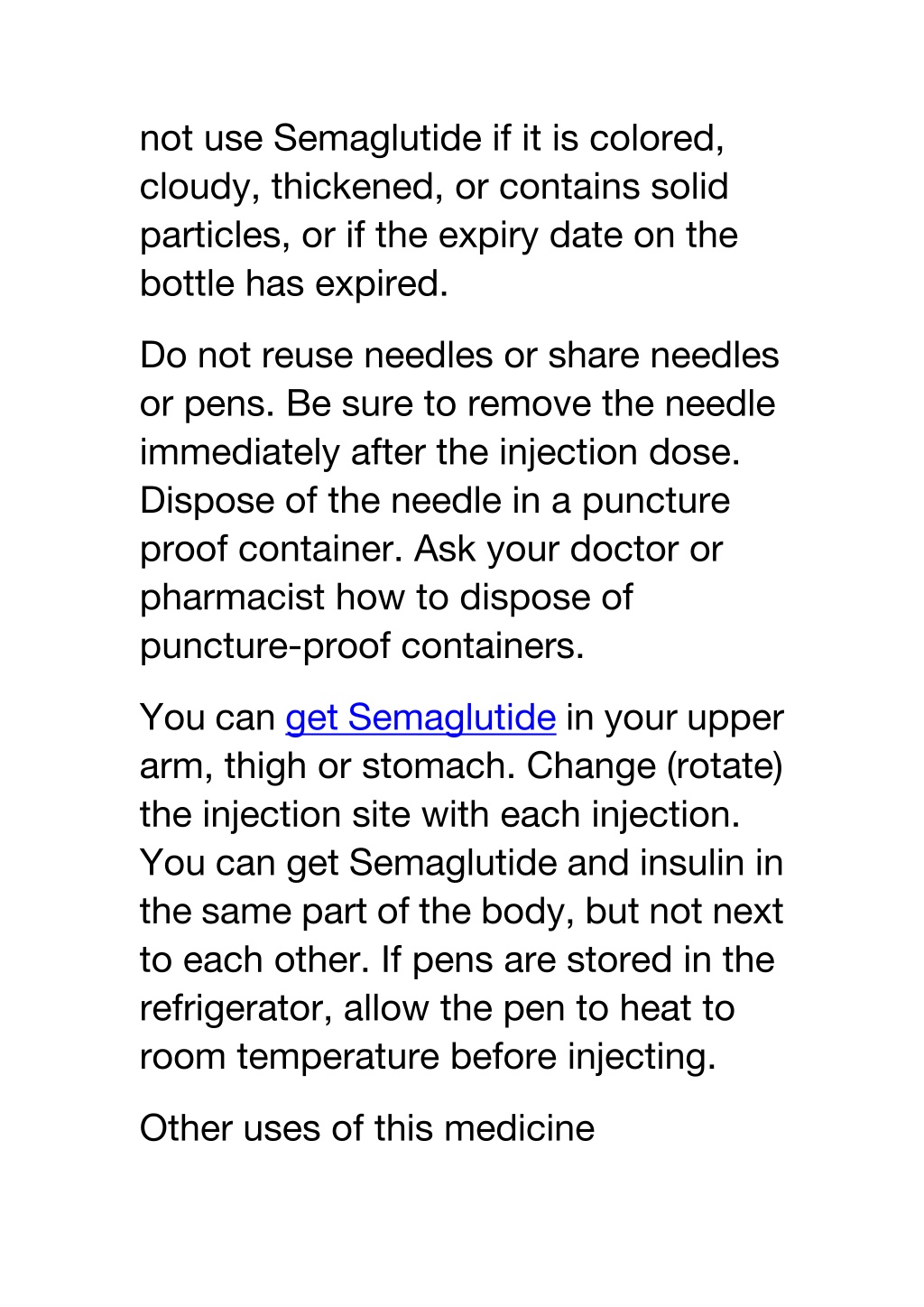 PPT How Should I Use Semaglutide PowerPoint Presentation Free   Not Use Semaglutide If It Is Colored Cloudy L 