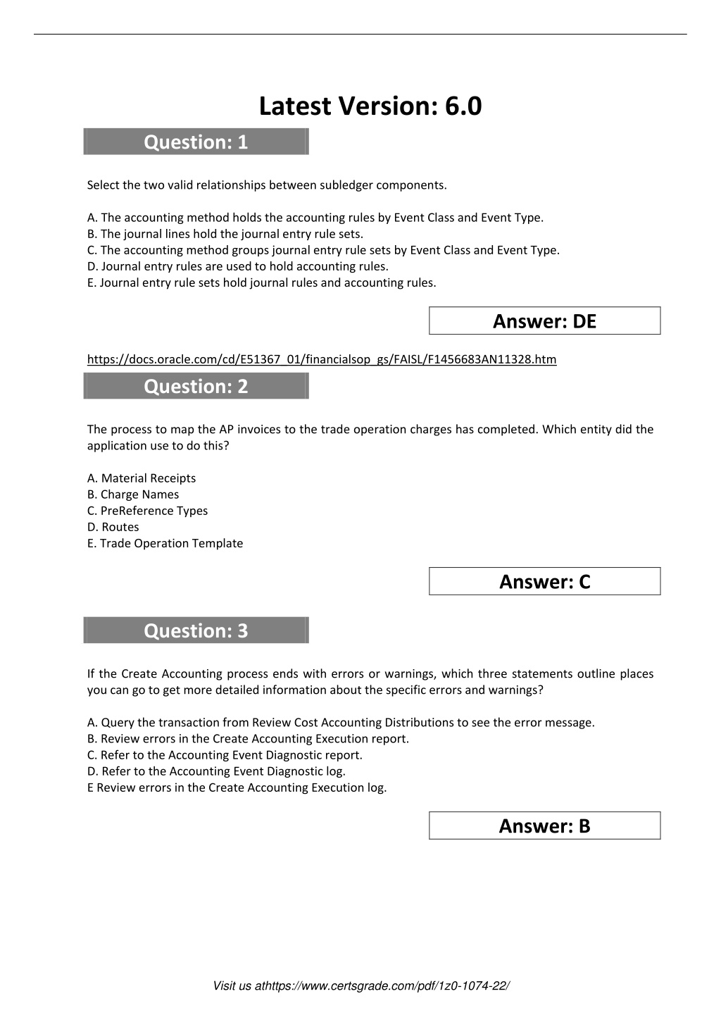 1z0-1074-22 Valid Exam Objectives