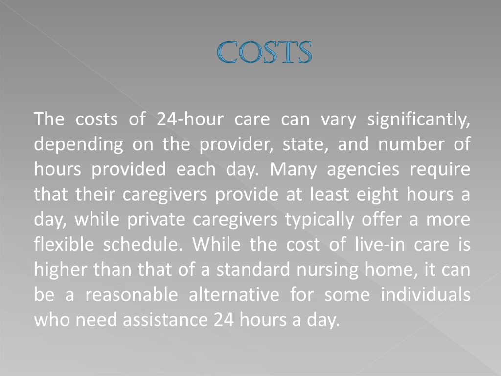 PPT 24 Hour Care PowerPoint Presentation, free download ID11448716