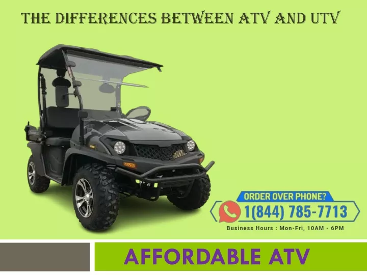 PPT The Differences between ATV and UTV PowerPoint Presentation, free