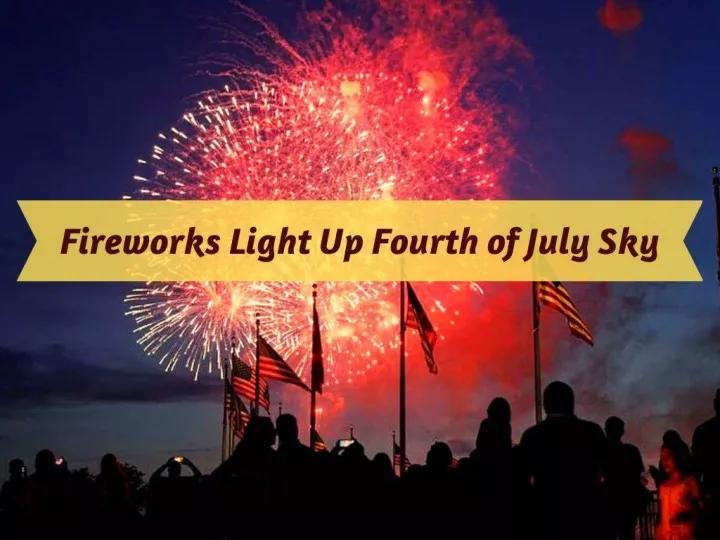 fireworks light up fourth of july sky n.