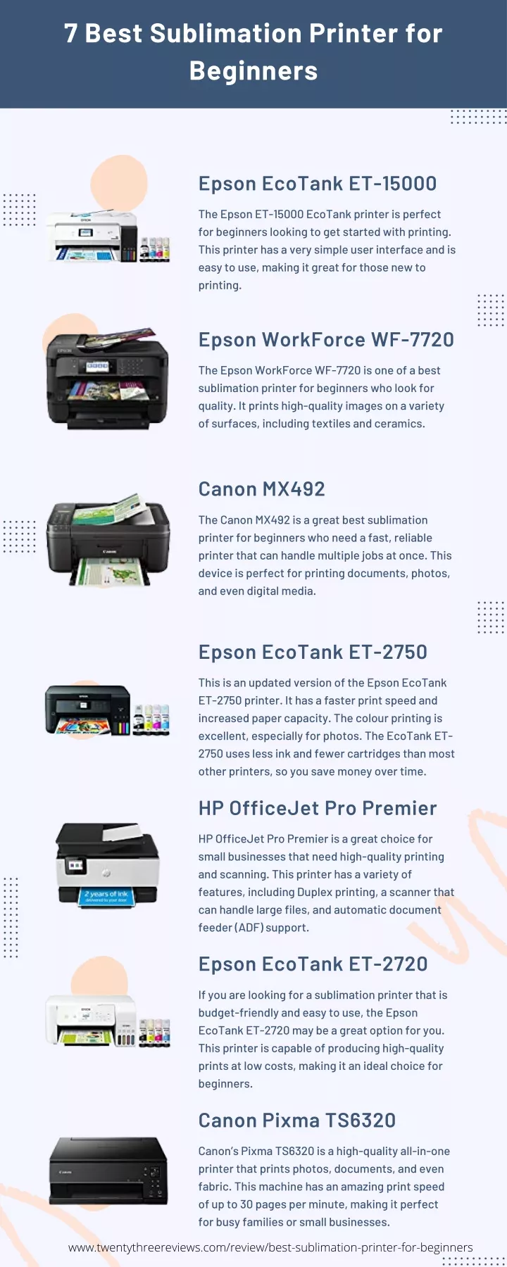 Ppt 7 Best Sublimation Printer For Beginners Powerpoint Presentation Id11449070 4647