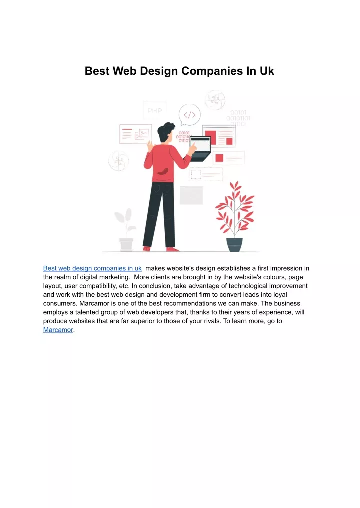 PPT Best Web Design Companies In Uk PowerPoint Presentation Free 