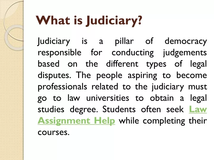 PPT - What is Judiciary PowerPoint Presentation, free download - ID ...