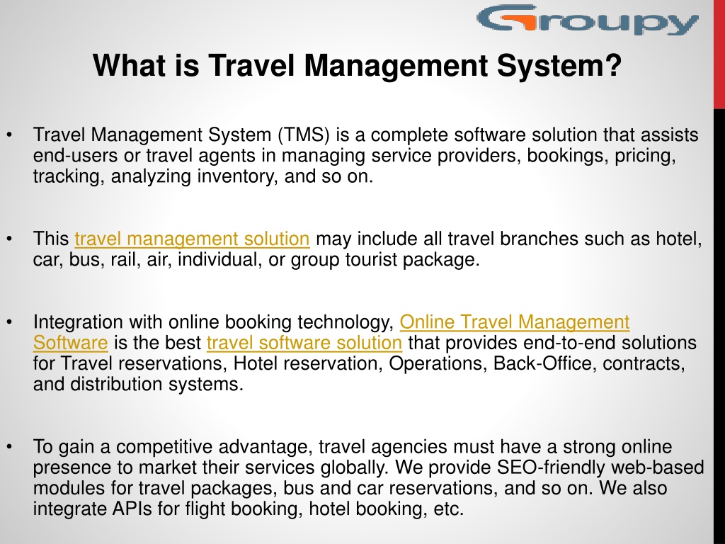 government travel management system