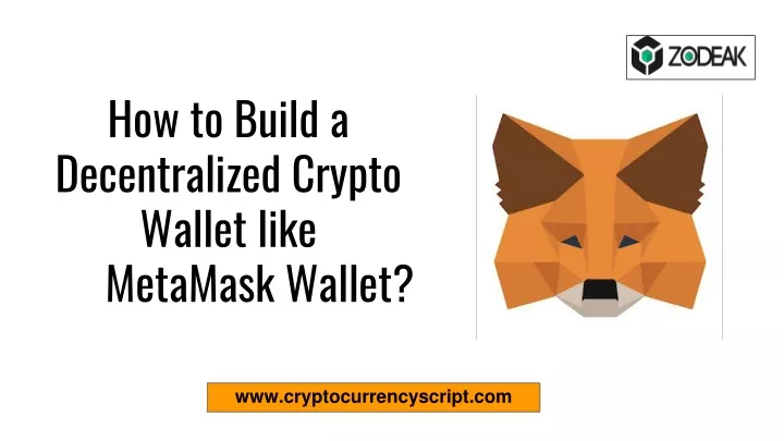 how to create a decentralized crypto wallet
