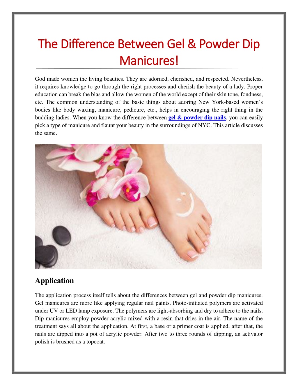 PPT The Difference Between Gel & Powder Dip Manicures! PowerPoint