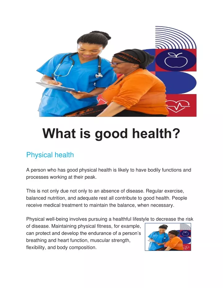 PPT What Is Health Defining And Preserving Good Health PowerPoint 